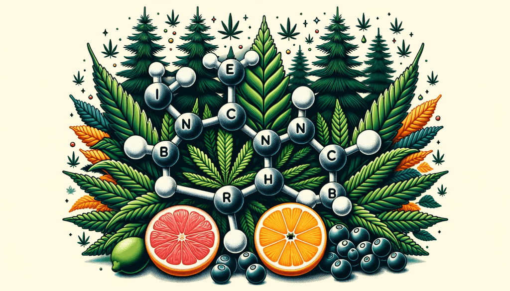 Terpene Molecule with Natural Elements