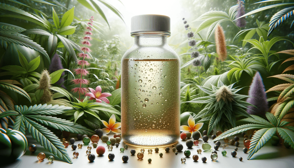 Terpene Extract in Glass Bottle