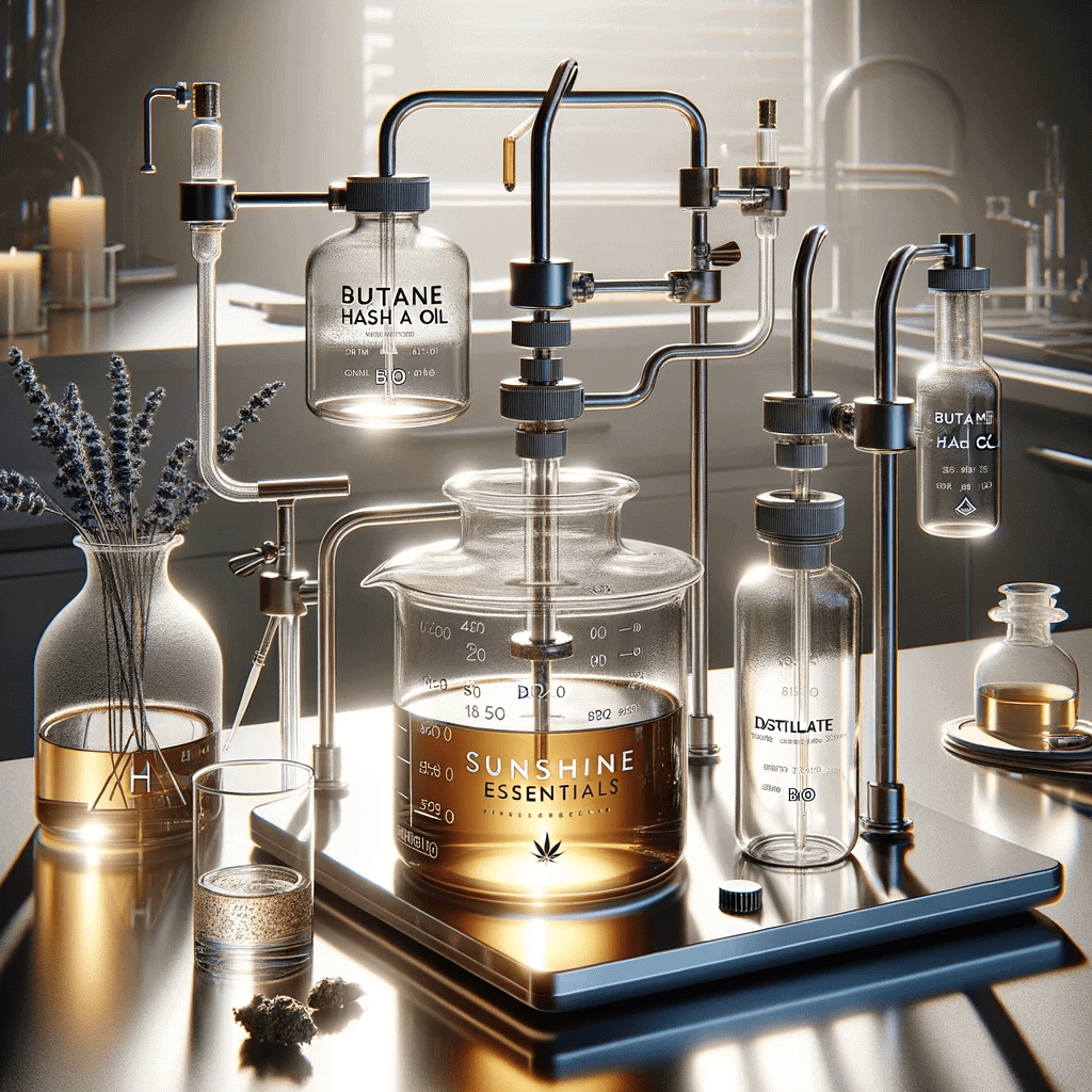 Organic ingredients used in cannabis extraction.