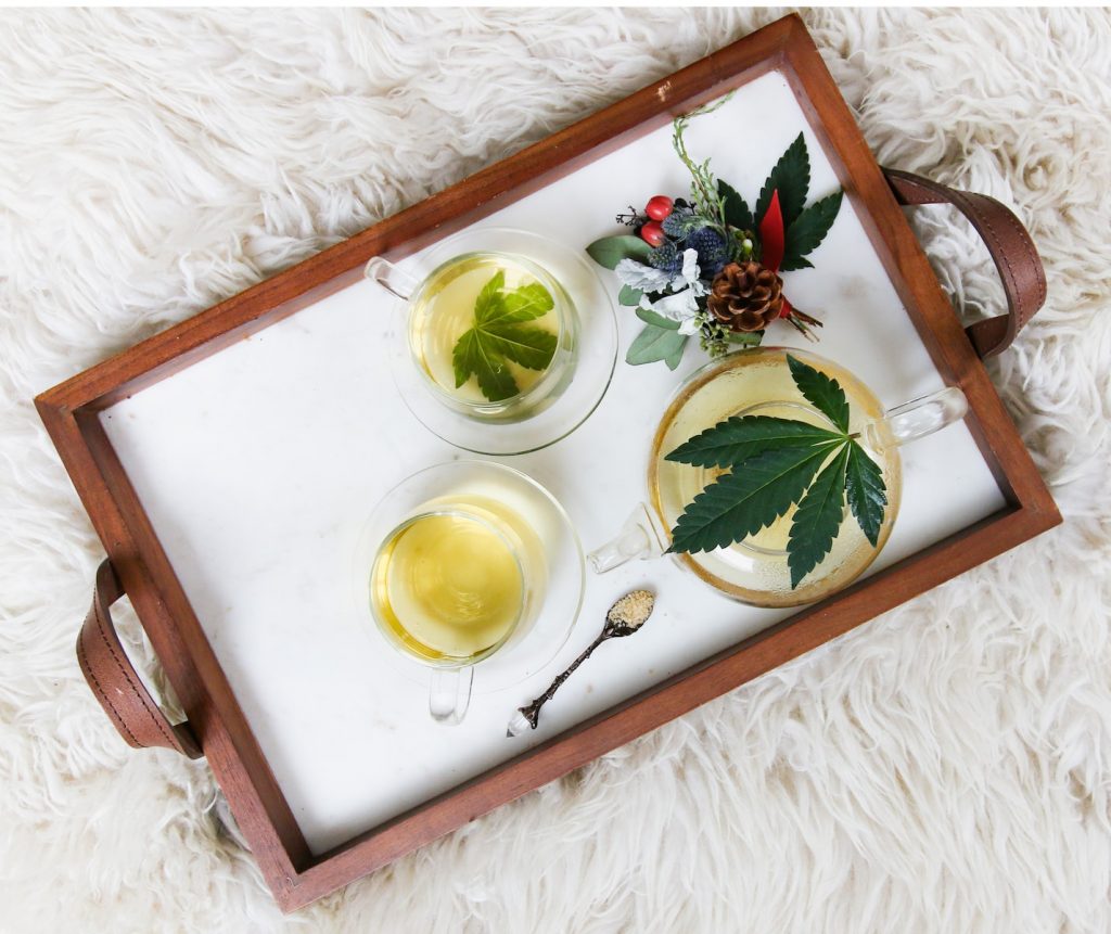 Tray with Various Cannabis Options for Parenting