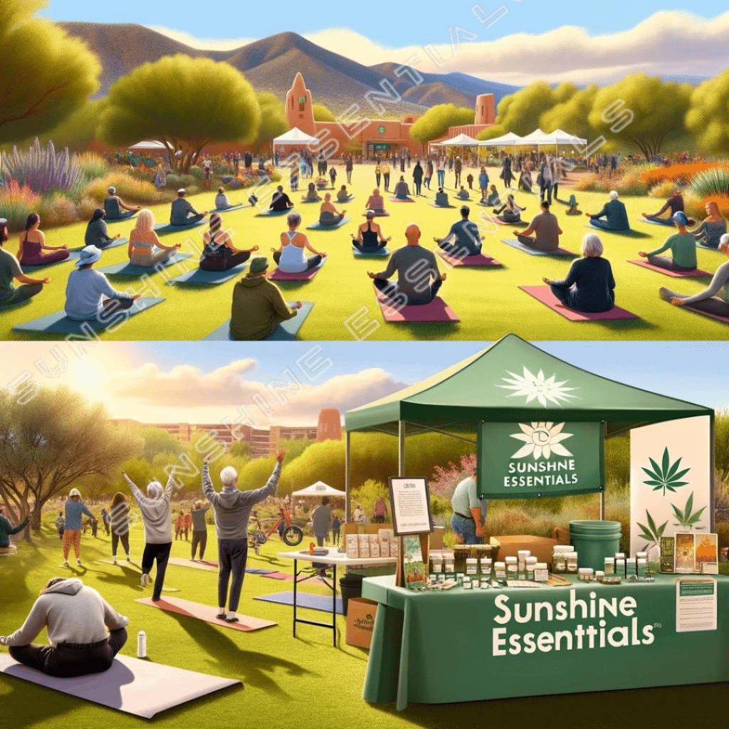 Outdoor wellness event organized by Sunshine Essentials